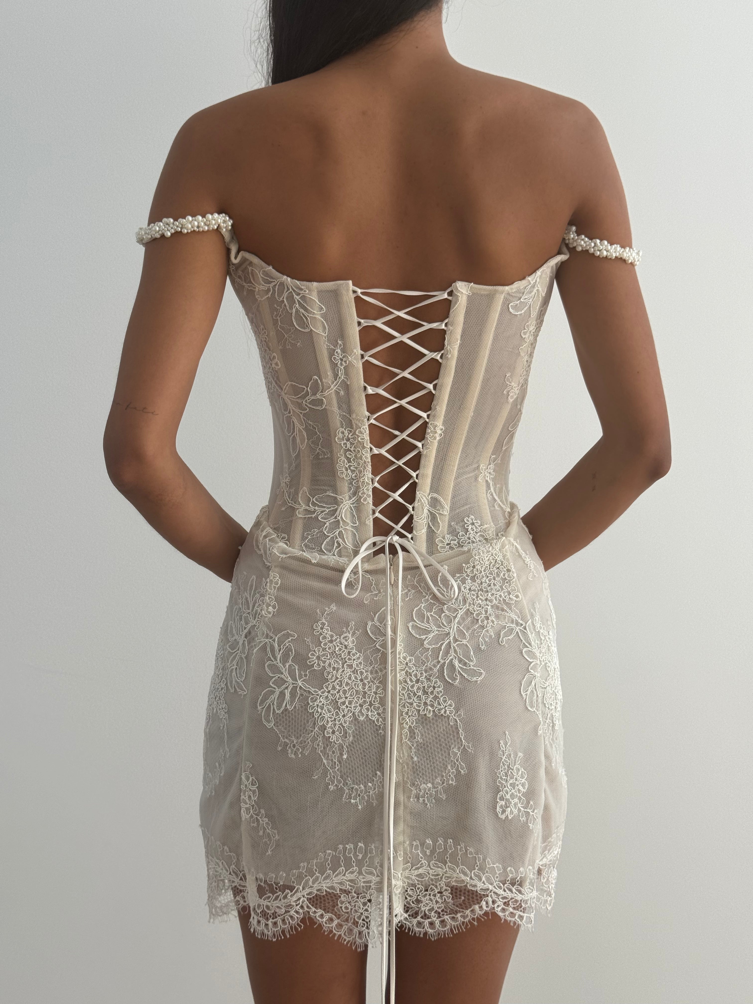 Rachel Pearl Mini Dress